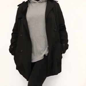 CLASSY BLACK RAIN COAT